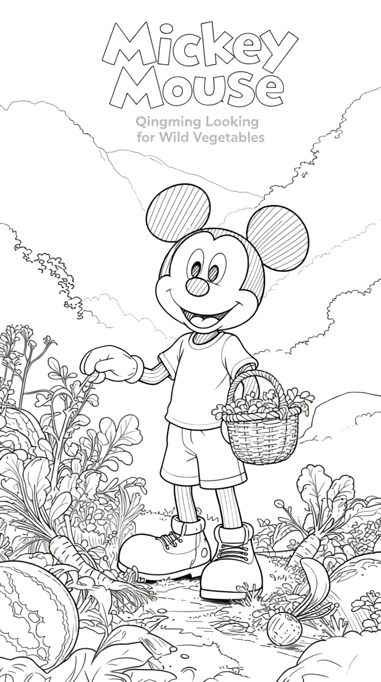 mickey mouse coloring pages - adult coloring books