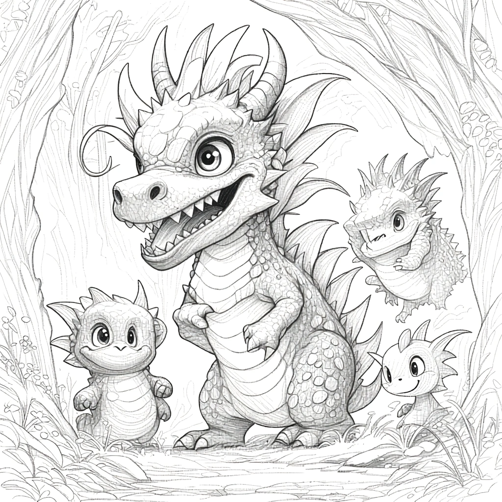 dragon coloring pages printable - coloring pages for kids