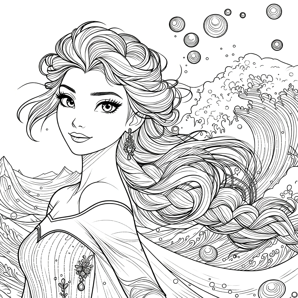 elsa coloring pages - coloring sheet