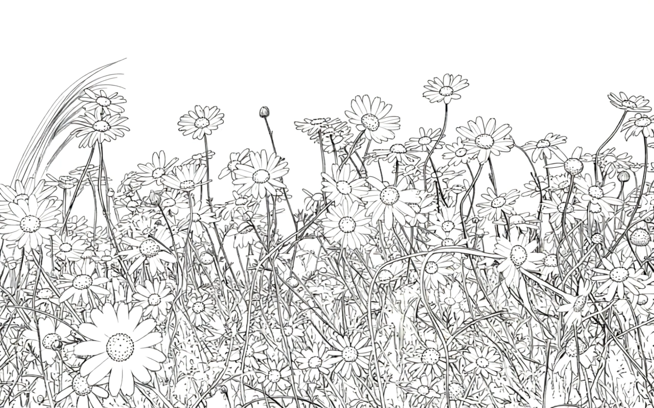 flower color pages - free coloring pages