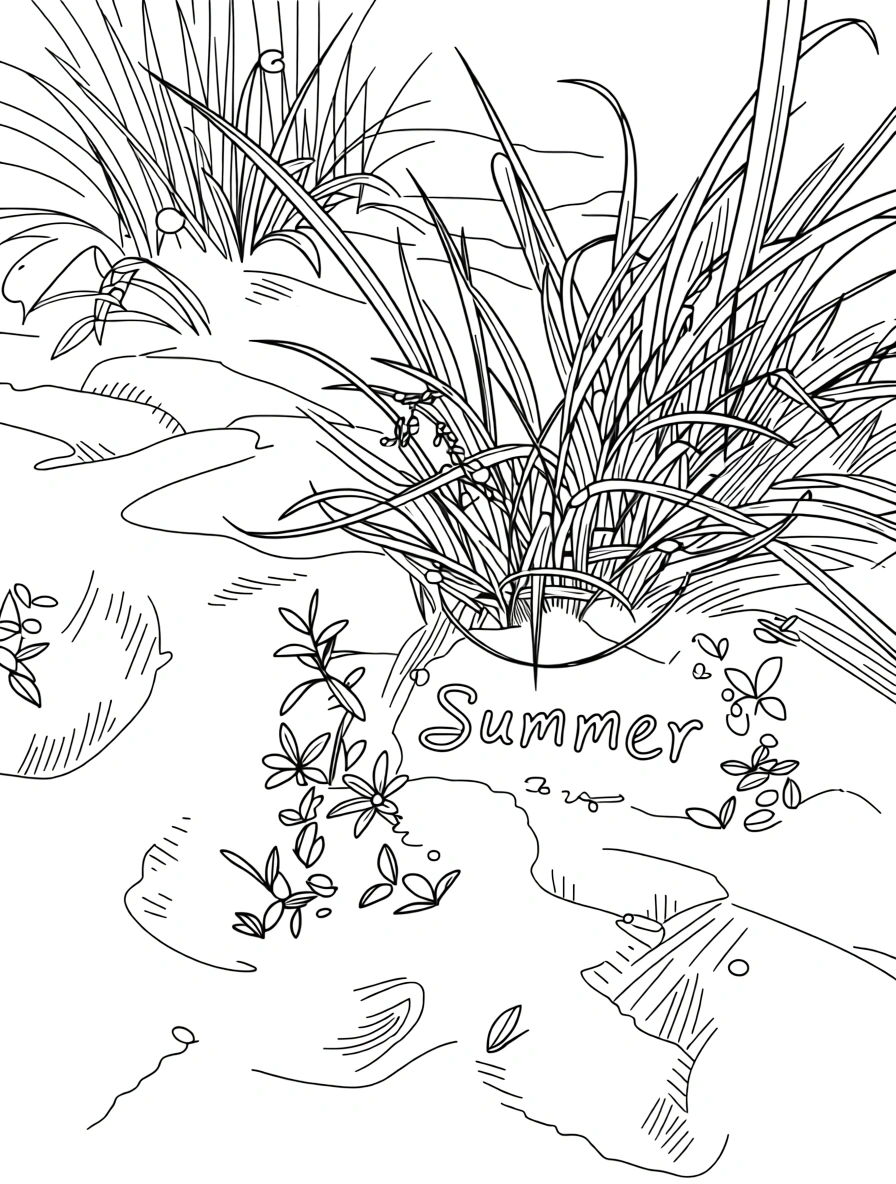 free summer coloring pages - adult coloring pages
