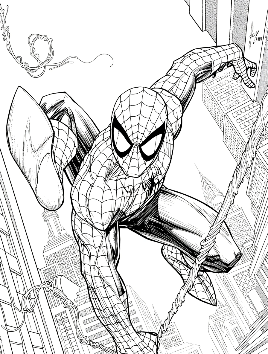 spiderman printable coloring pages - cute coloring pages
