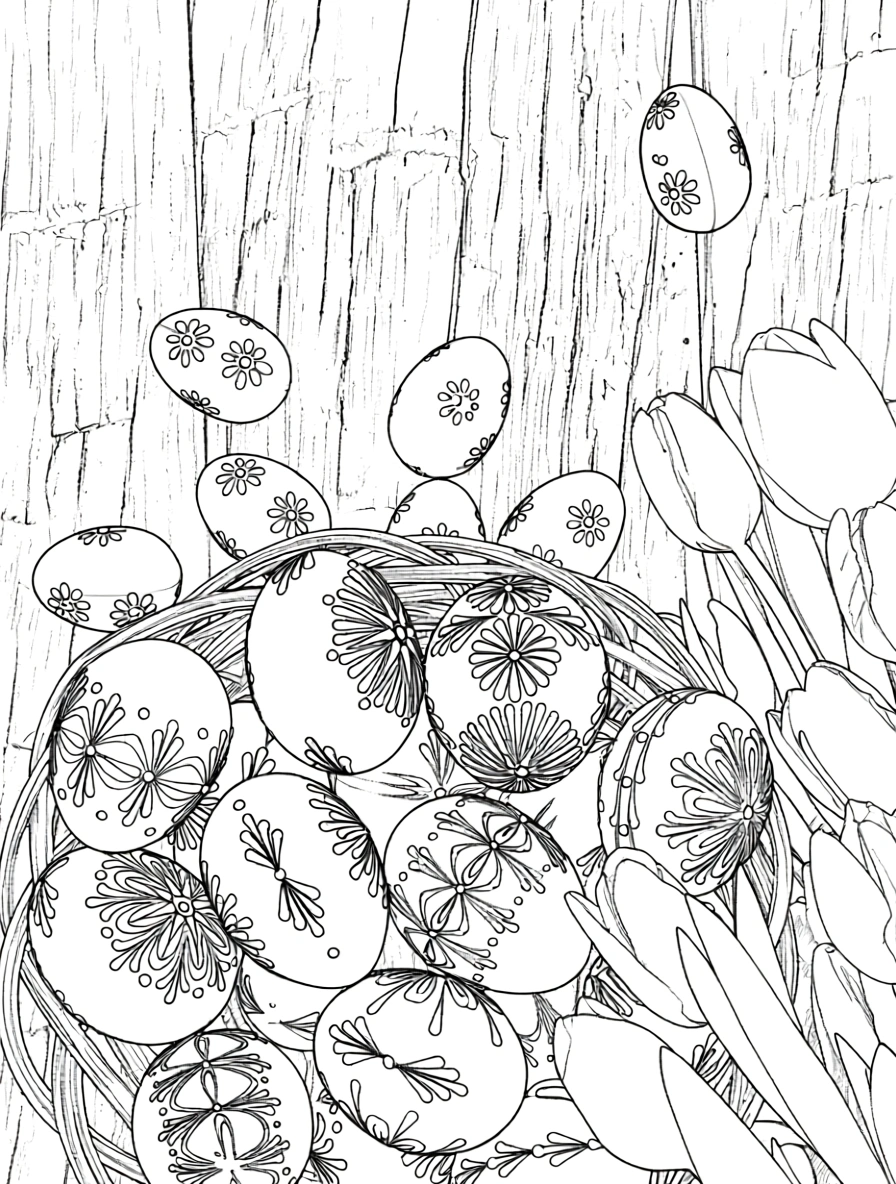 easter coloring pages free - coloring pages for adults