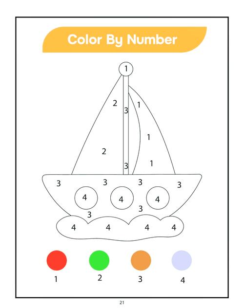 number coloring pages - coloring page for kids