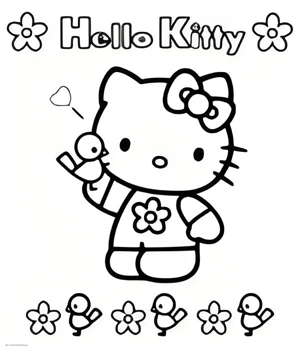 hello kitty coloring page - crayola coloring pages