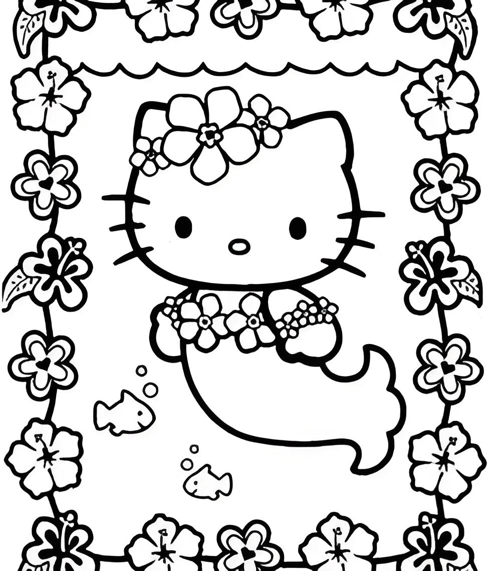 hello kitty halloween coloring page - free printable coloring pages