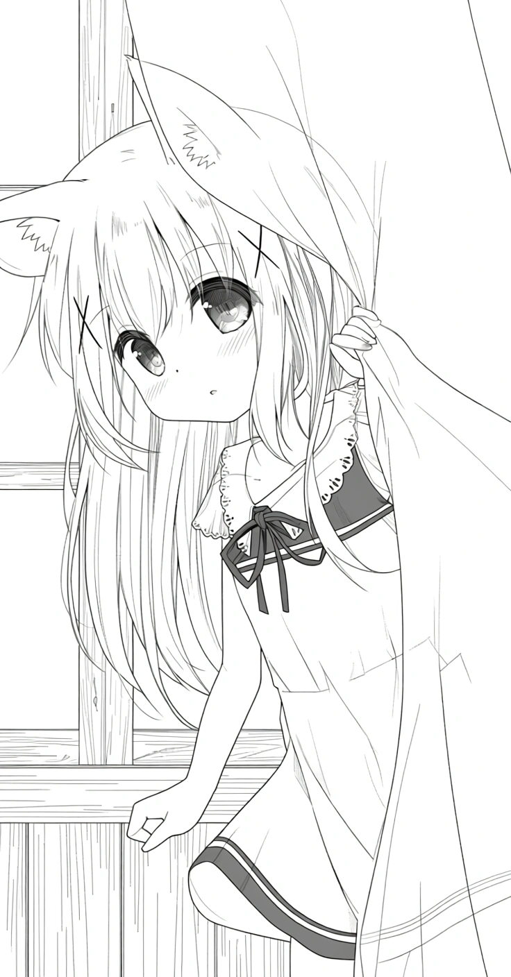 anime girl coloring pages - coloring book