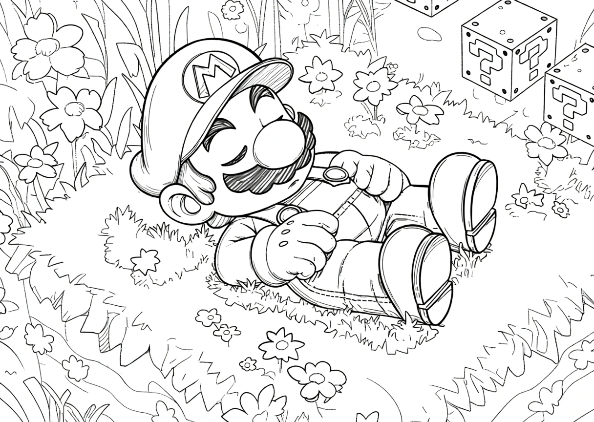 super mario coloring pages - coloring pages printable