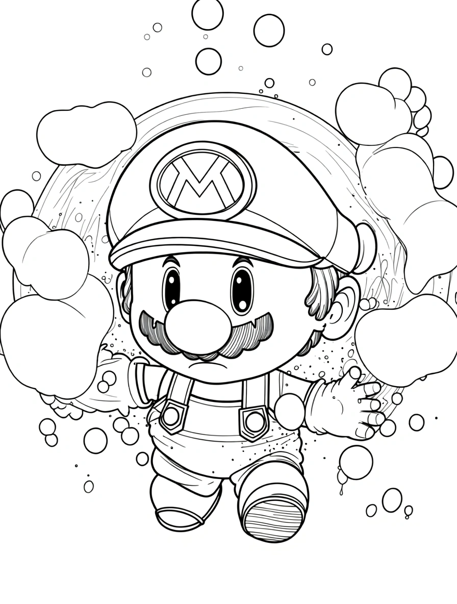super mario coloring page - coloring sheet